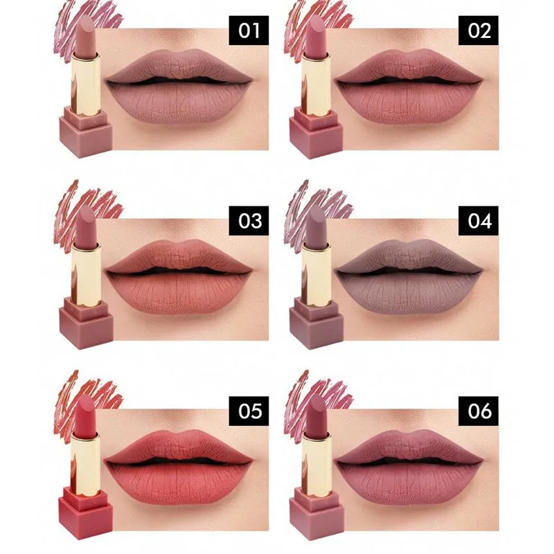 Brand Makeup Lips 12pcs/Set 12 Colors Matte Lipstick Easy to Wear Pigment Velvet Nude Lipstick Kits Waterproof Matte Cosmetics Brand Makeup Lips 12pcs/Set 12 Colors Matte Lipstick Easy to Wear Pigment Velvet Nude Lipstick Kits Waterproof Matte Cosmetics