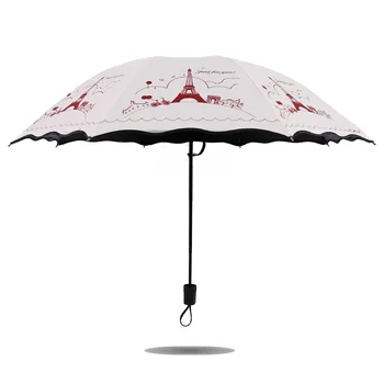 

Wind Resistant Folding Umbrella Rain Women Eiffel Tower Pattern Windproof Umbrellas Rain for Men Kids Umbrella parasolki damskie