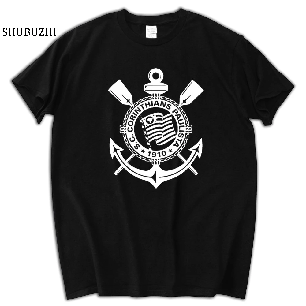 

Men T-Shirt Loose Clothes Corinthian Footballer Short Sleeves Cotton Fashion T Shirt men luxury brand tshirt drop Shipping