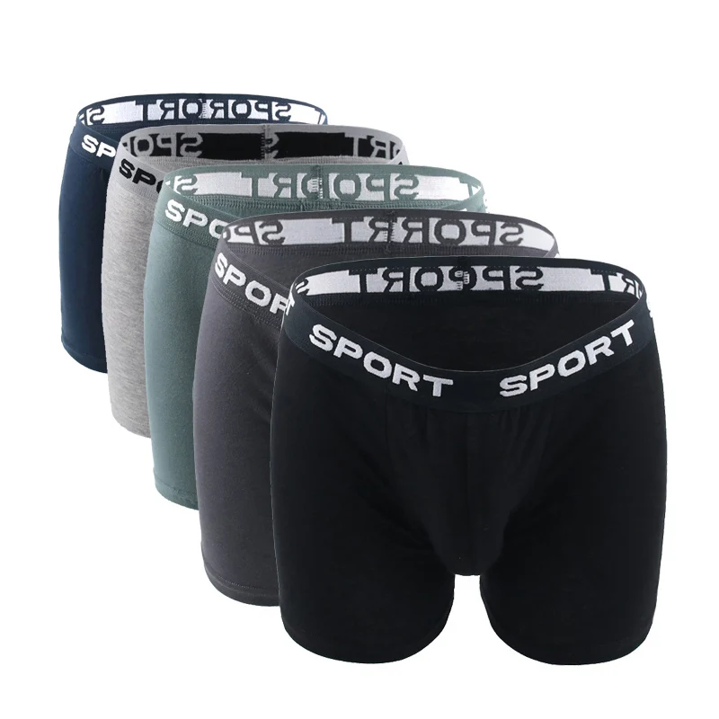 

4 Pack Men Boxer Shorts Underwear Cotton Underpants Male Underwear Big Size Panties Elastic Waistband Design Men Short Boxers