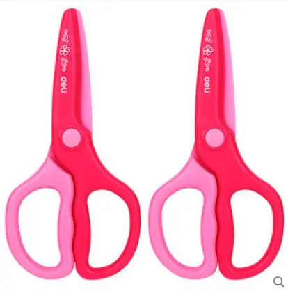 اليد أدوات مقص DIY الفن طالب الأطفال الكرتون سلامة ورقة مقص البسيطة اليد المحمولة أدوات مشذب الورق