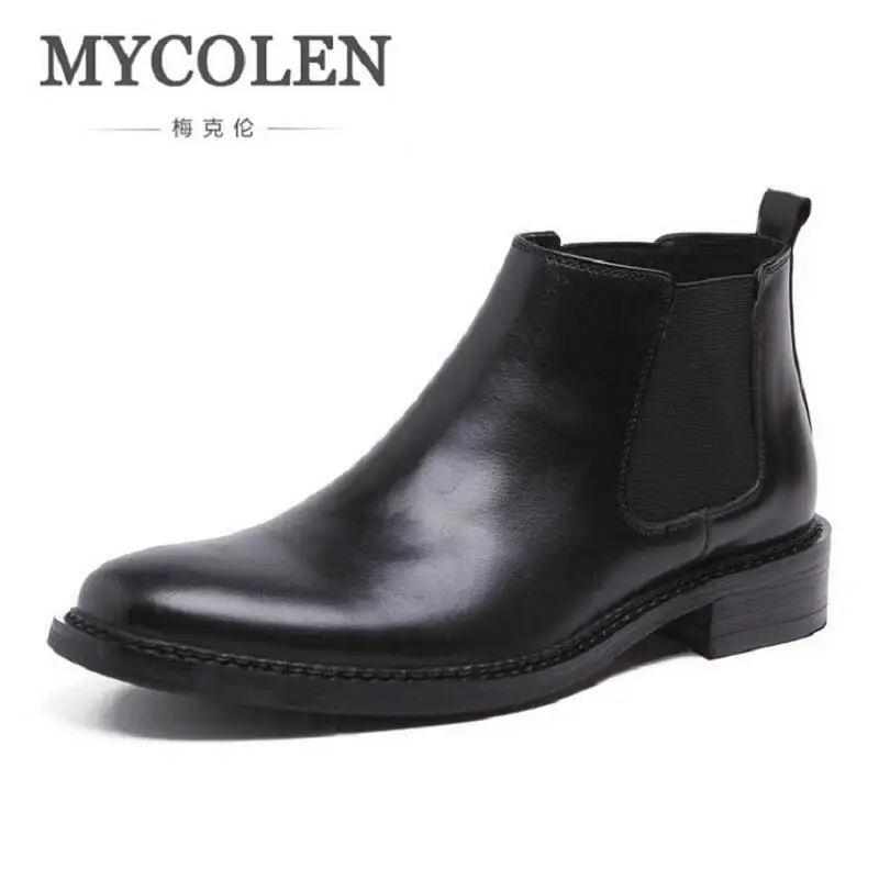 

MYCOLEN Boots Men Winter Men Chelsea Boots Fashion Designer Mens Shoes Men's Business Comfortable Casual Shoes Winterjas Heren