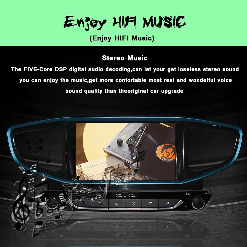 Best Android 9.0 AUDIO Video Car GPS Navigation DVD Player GPS Navigation For HYUNDAI Ioniq/Ioniq Hybrid 2016-2020 Car Stereo Radio 5