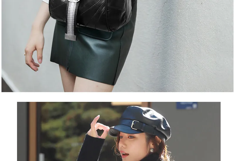 women genuine leather backpack sheepkin bag ladies small backpack_08