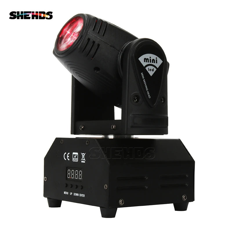 

SHEHDS Mini LED Spot Beam 10W Lighting Moving Head Light Beam DJ Light Mini led Free Shipping Disco Party Light