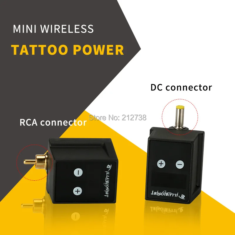  2019 Newest Wireless Power Supply Mini Tattoo Power Supply Portable LCD Screen RCA/DC Connector Sup