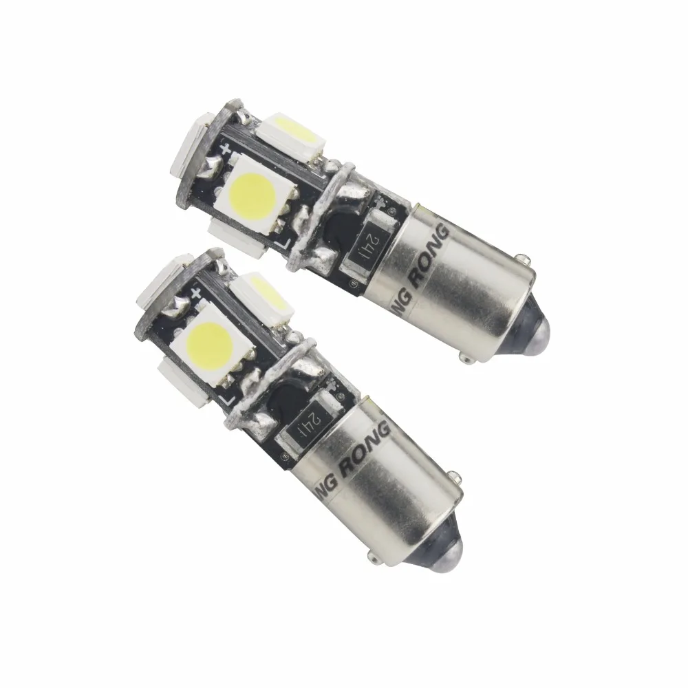 ANGRONG 2x H6W BAX9s 5 SMD Canbus светодиодный индикатор ламповый Обратный парковочный боковой свет лампы(CA306x2