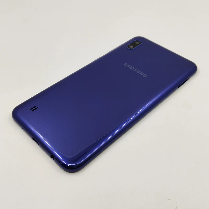 Для samsung Galaxy A10 A105 батарея задняя крышка чехол Корпус Крышка с ключ для боковой кнопки объектив камеры для Galaxy SM-A105F