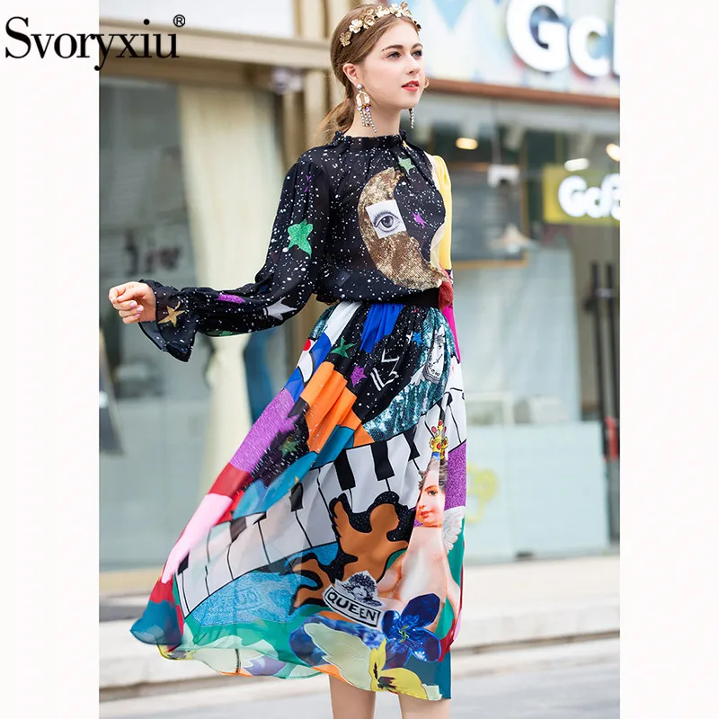 Svoryxiu Autumn Summer Fashion Runway Skirt Suit Women