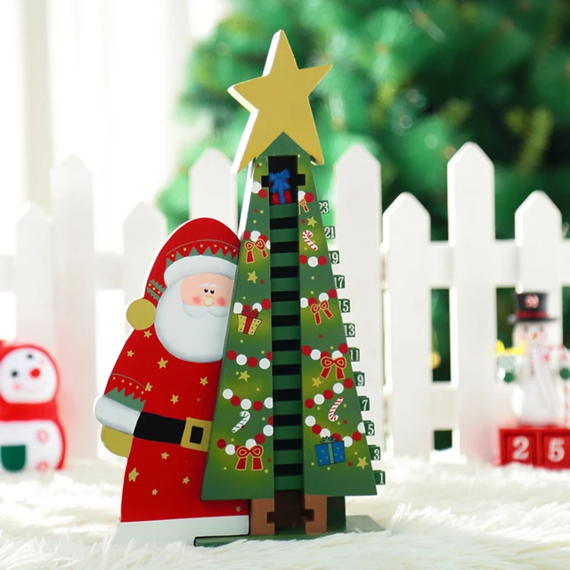 warm tour snowman tree decoration xmas gift mini table decoration wood christmas advent calendar christmas countdown - Wooden Christmas Advent Calendar warm tour snowman tree decoration xmas gift mini table decoration wood christmas advent calendar christmas countdown - Wooden Christmas Advent Calendar