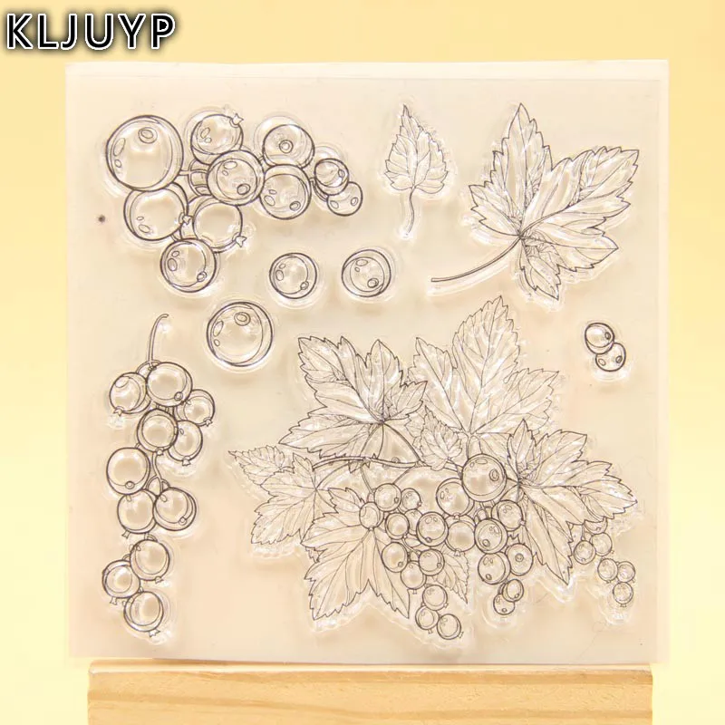 

KLJUYP Fruit Clear Stamps Scrapbook Paper Craft Clear stamp scrapbooking 323