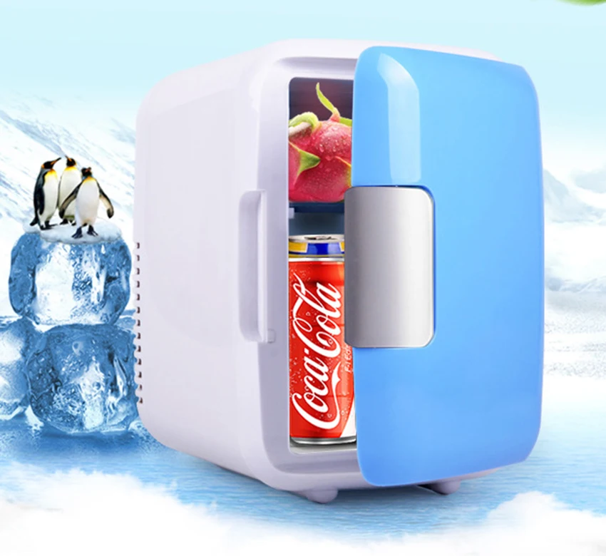 Dual Use 4L Home Car Use Refrigerators Ultra Quiet Low Noise Car Mini