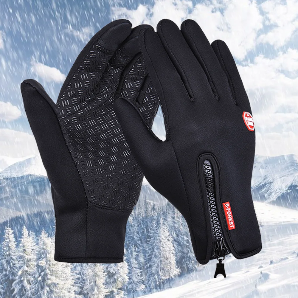 

Camo Waterproof Winter Warm Gloves Windproof Outdoor Gloves Thicken Warm Mittens Touch Screen Gloves Unisex Men Cycling Glove