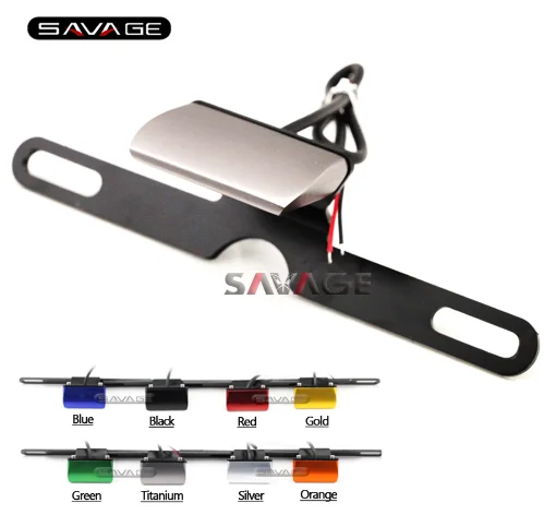 

Universal License Plate LED Light For SUZUKI GSF 400/600/650/1200/1250 BANDIT SFV650 TL1000 Motorcycle Accessories CNC Aluminum