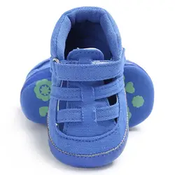 Летняя дышащая Классическая обувь для новорожденных мальчиков; обувь для первых шагов; мягкая нескользящая обувь с мягкой подошвой;