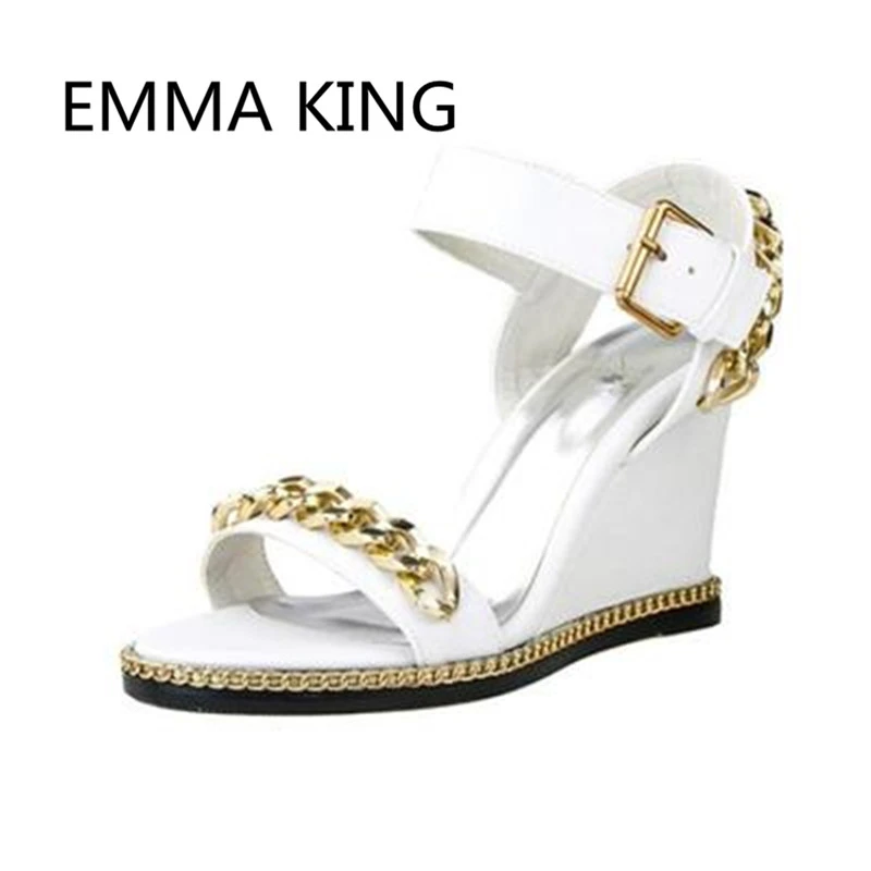 gold designer wedges