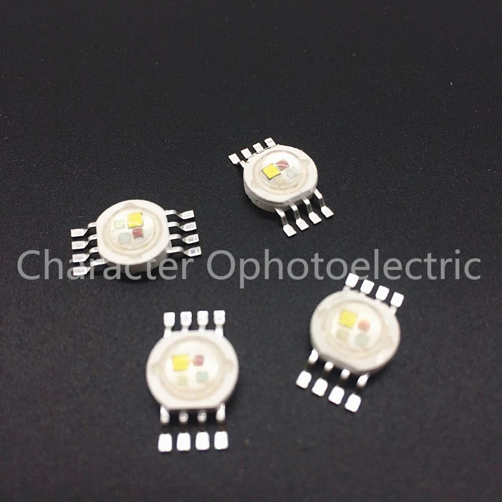 10PCS RGBW (RGB+WW) 4*3W 12W LED Lamp Emitter Diodes For Stage Lighting High Power LED 45mil Epistar LED Chip 1pc led power supply constant current isolation lamp driver 280ma 1 3w 4 7w 8 12w 13 18w 18 24w lighting transformer