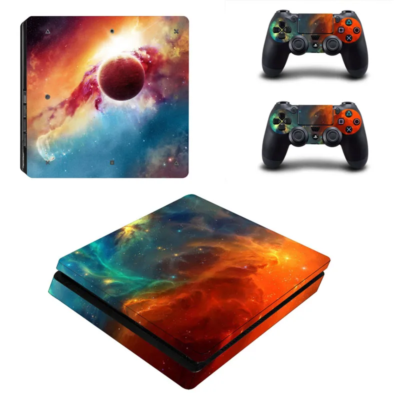 

Starry Sky Series Vinyl PS4 Slim Skin Sticker for Slim DualShock 4 Controller and Console Stickers for Sony Playstation 4 S