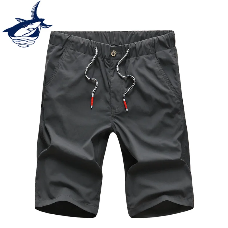 Мужские повседневные шорты с эластичной резинкой на талии, летняя одежда, хлопковые прямые модные шорты, мужские брендовые шорты Tace& Shark