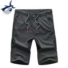 Мужские повседневные шорты с эластичной резинкой на талии, летняя одежда, хлопковые прямые модные шорты, мужские брендовые шорты Tace& Shark