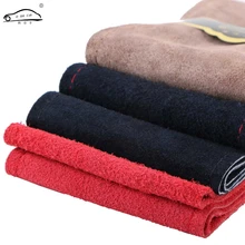 Высококачественные замшевые чехлы на руль автомобиля, нескользящие/DIY автомобильные кожаные чехлы на руль, оплетка из воловьей кожи, дышащие, мягкие