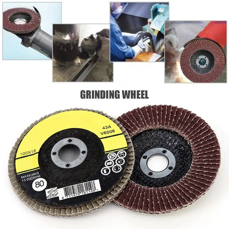 1 Pcs Polishing Grinding Wheel Quick Change 100mm Sanding Flap Disc Grinding Wheel For Grit Angle Grinder Abrasive Tool