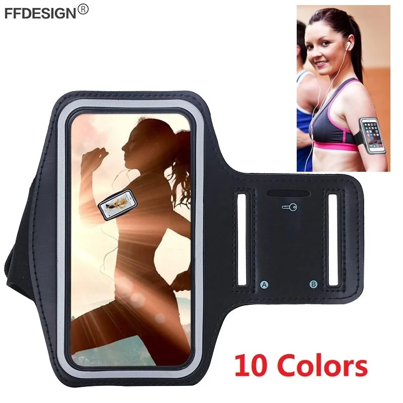 شارة الذراع الفرقة الرياضة الهاتف حقيبة حالة على اليد حامل هاتف المحمول حالة ل تشغيل الرياضة Gym الشارة الهاتف حقيبة حالة على اليد