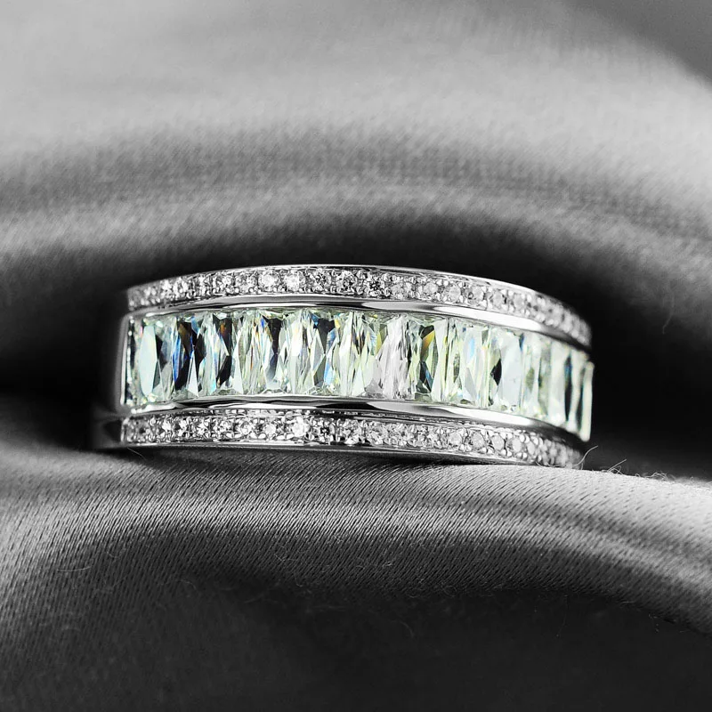 100% 18K 750Au золото Moissanite алмазное мужское кольцо D Цвет VVS с национальным