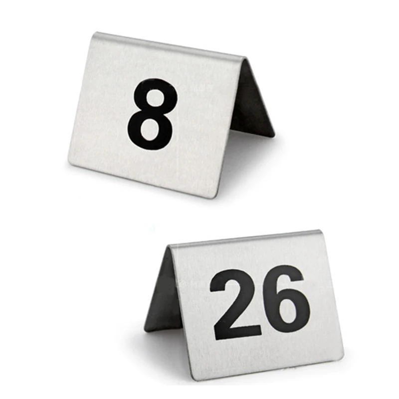 Restaurant Table Number Cards