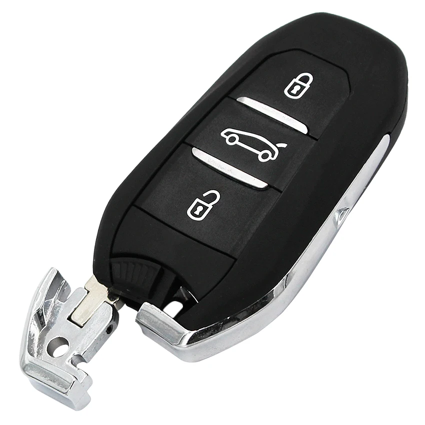 DS smart keyless go дистанционный ключ 3 кнопки 433 МГц PCF7945 46 чип для peugeot 308 508 для Citroen C4 DS4 DS5 Аварийный ключ HU83