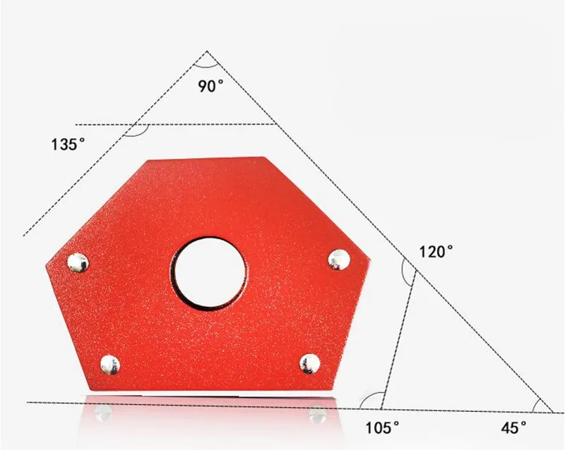 45/60/90/120/135 Angles Magnetic Holder Strong Magnet Welding Magnetic Locator Corner Welding Suction Positioner Power Tools