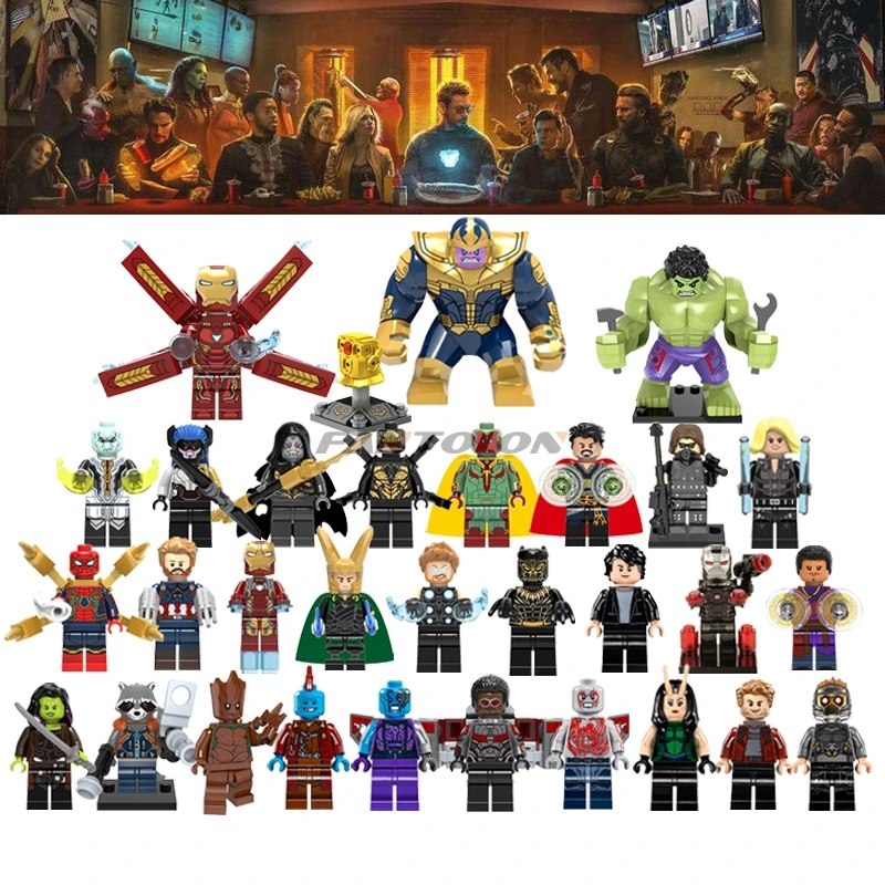 

Wholesale 50/100Pcs Lot Super Heroes & Star Wars Figures Random & Choose Legoinged Building Block Can Provide Whole Catalog