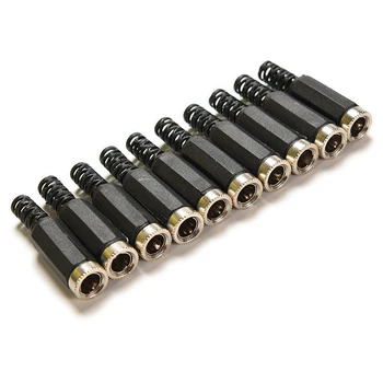 

10 Pcs 2.1mm x 5.5mm Female DC Power Plug Socket Jack Adapter Connector Converter for RF COAXIAL CCTV Power Cable