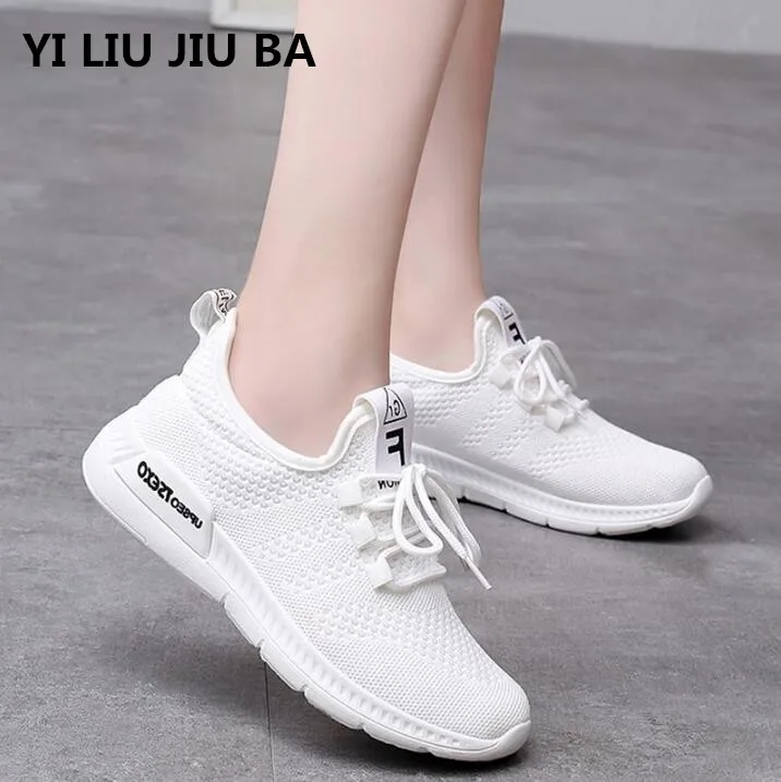 

new flats Women Shoes air Mesh Outdoor Shoes Woman zapatos Mujer Comfortable lace up Walking Shoes women Plus size 35-40 **451