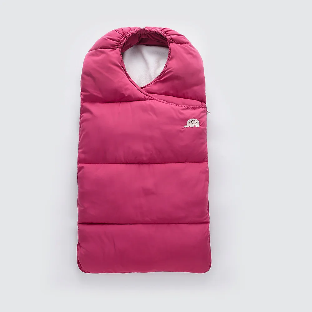 ARLONEET/Зимний плюшевый и бархатный теплый Одноцветный спальный мешок для новорожденных мальчиков на молнии, зимний спальный мешок, одеяло, пеленка L1030
