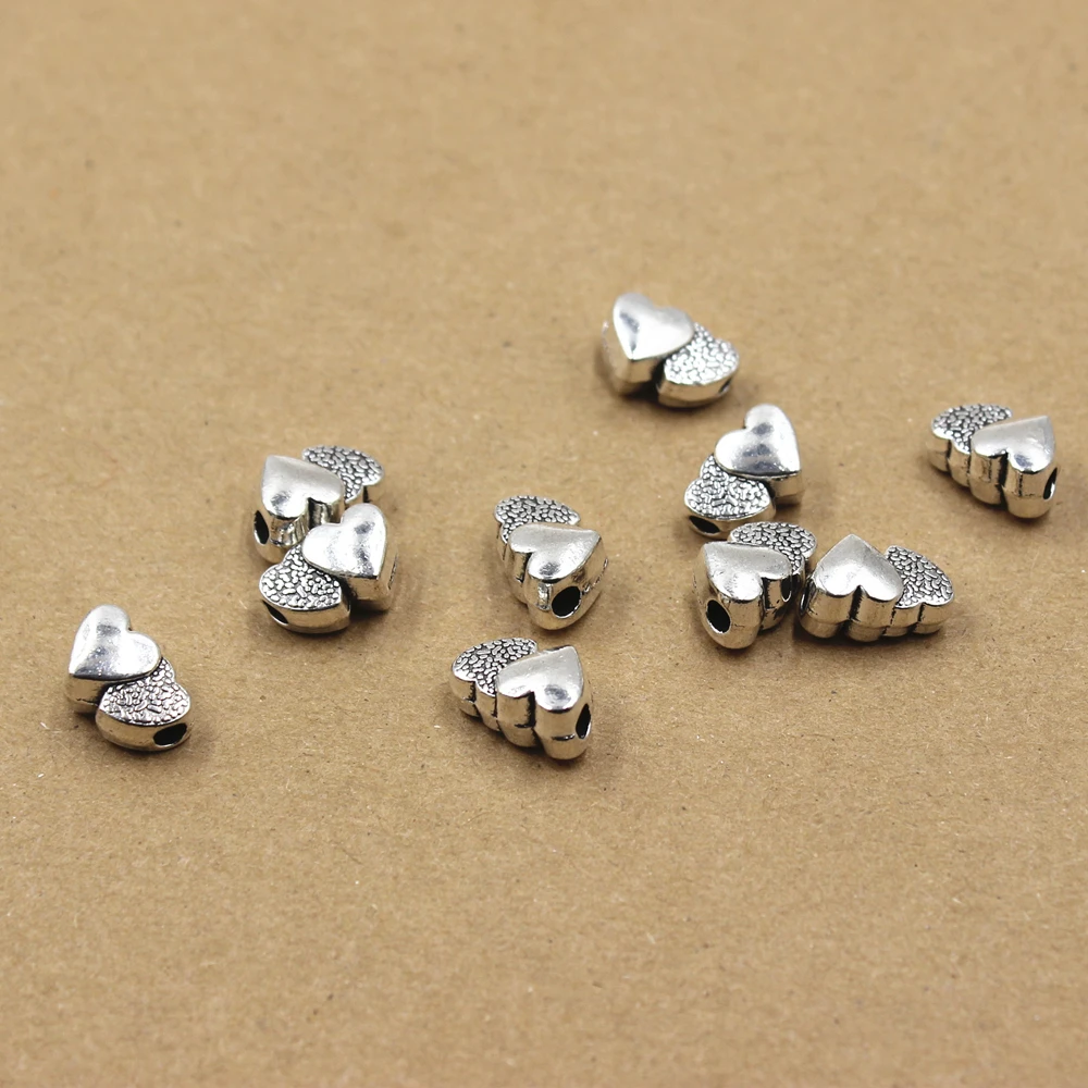 10 шт. бусины в форме сердца с большим отверстием|big hole|heart beadsbeads metal |