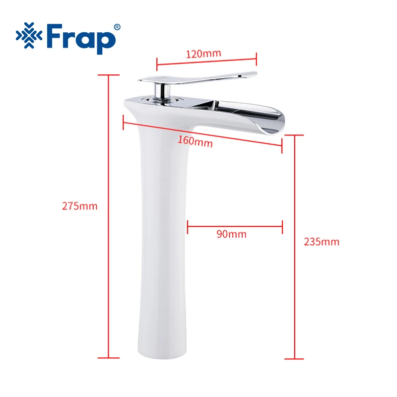 Frap new Basin Faucets Waterfall Bathroom Faucet