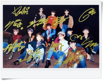 

signed WANNA ONE autographed group photo 1-1=0 Nothing without you 6 inches freeshipping K-POP collection 112017A