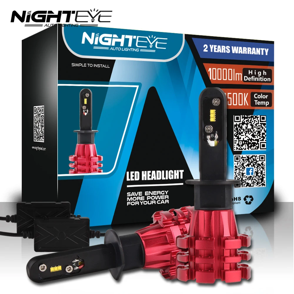 

NIGHTEYE 880 9005 9006 9007 9012 H1 H3 H4 H7 H11 H13 Automobiles Headlight 3000K 6500K 8000K 12v Light Bulbs for Car