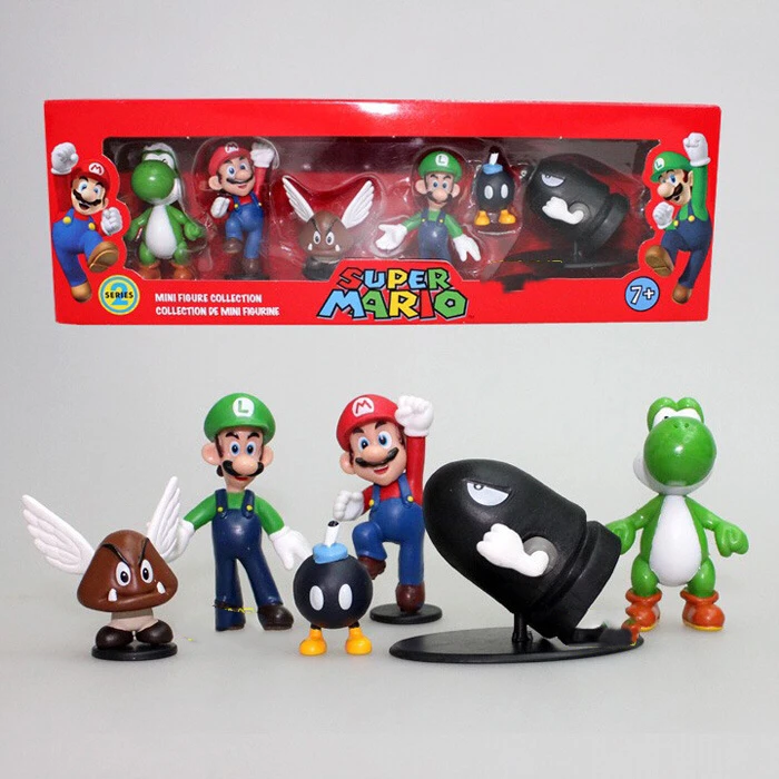 6 pcs DONKEY KONG Super Mario Bros Bowser Luigi Koopa Mario Toad Peach Princess Odyssey PVC Action Figure Model Dolls Toys 6 pcs DONKEY KONG Super Mario Bros Bowser Luigi Koopa Mario Toad Peach Princess Odyssey PVC Action Figure Model Dolls Toys