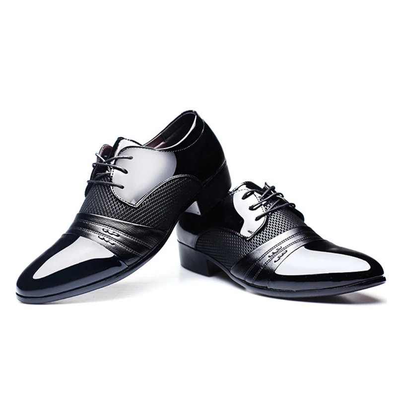 Мужские модельные туфли; мужские деловые туфли на плоской подошве; цвет черный, коричневый; дышащие мужские деловые туфли с низким верхом; HH-673