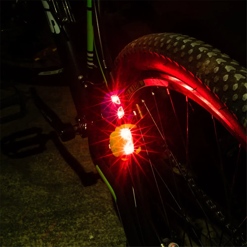 Cheap bicycle flashlight with battery charger 2019 LED Silicone Bike Bicycle Front Rear Lights Push Cycle Clip Light Warning Light 3