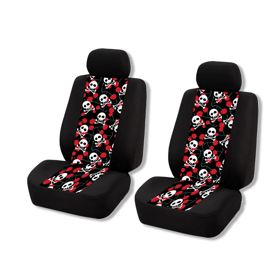 Car Seat Covers Skull printing Pattern Auto Seat Cover Protector Decor