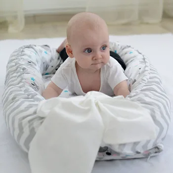 

Baby Nest Bed Crib Portable Removable And Washable Crib Travel Bed For Children Infant Kids Cotton Cradle Dropshipping