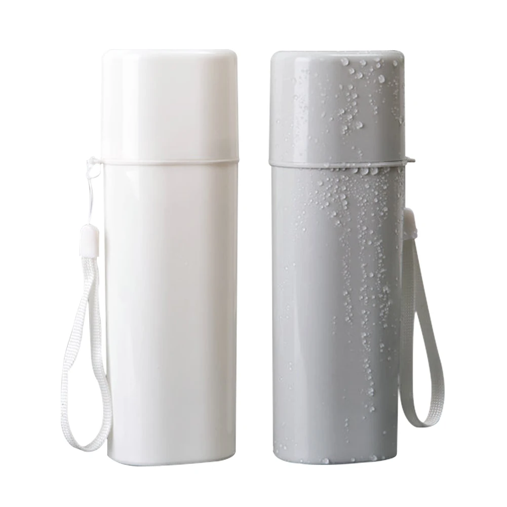 

Portable Cute Cartoon Tooth Brush Storage Box Travel Toothbrush Organizer Case Tableware Fork Spoons Protect Container