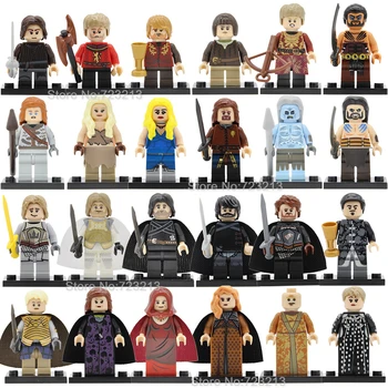 Game Of Thrones Single Sale Figure Khai Drago Daenerys White Walker Jaime Ice And Fire Building Block Model Toys