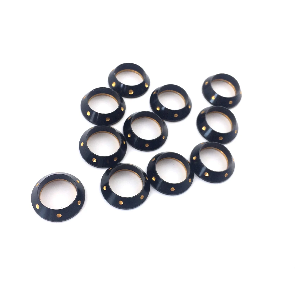 NooNRoo обрезное кольцо для удочки/Алюминиевое Контактное кольцо для проверки обмотки декоративное кольцо DIY детали удочки Ремонт компонентов смешанный размер