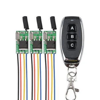 

3CH 6V-36V Wide Voltage Range Micro Remote Switch Wireless Remote Light Switch For Truck Van Car Bus Light LED Strip Light