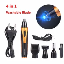 Триммер для усов и бороды, набор для стрижки волос, набор для стрижки ушей и носа, бритва с вилкой США, Прямая поставка