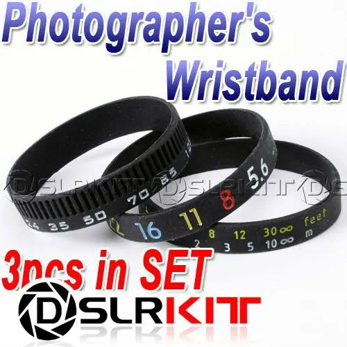

Photographer's Wristband SET/ Stop Lens Zoom Creep /Aperture+Focus+Focal Length